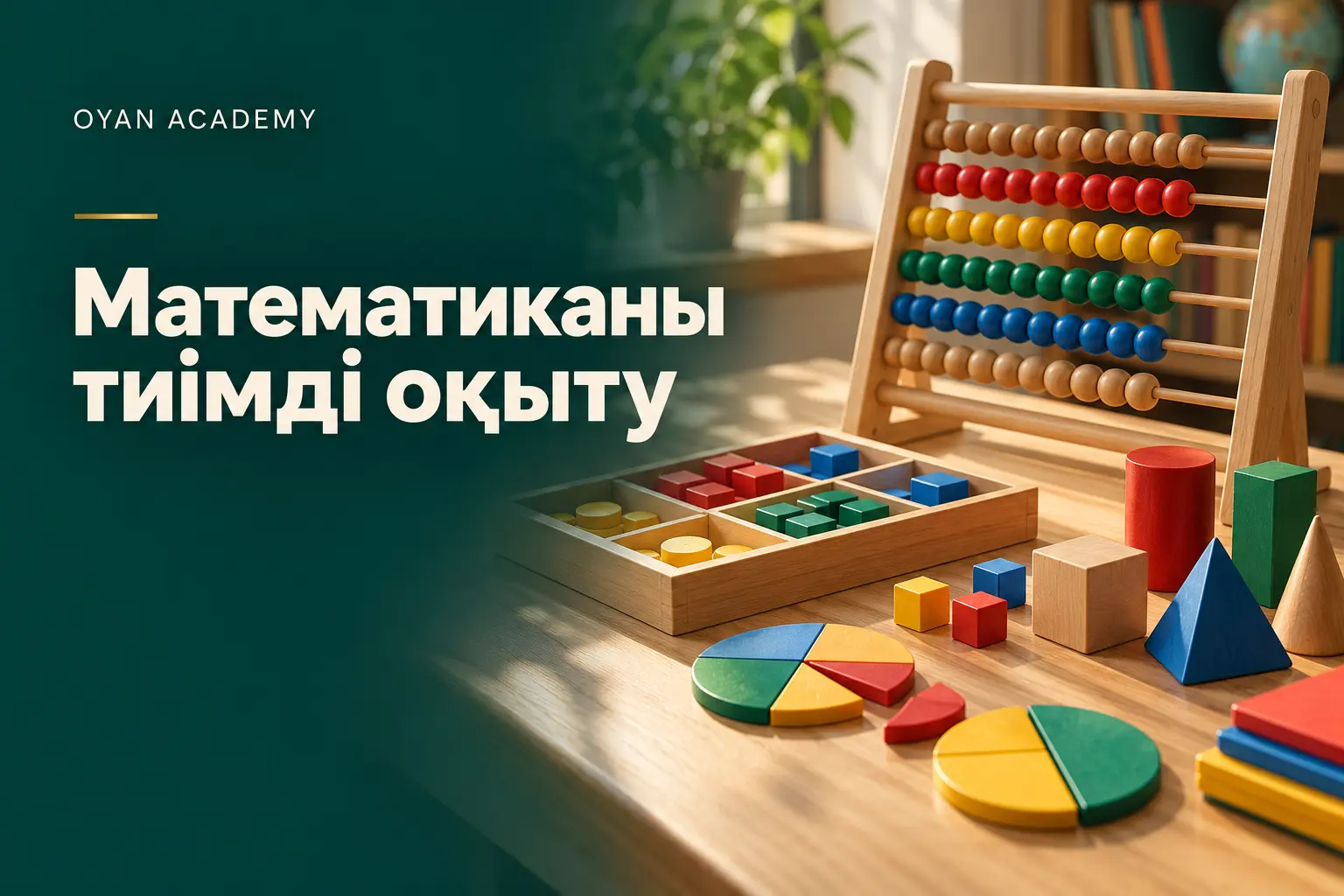 Математиканы тиімді оқыту — курс баннері
