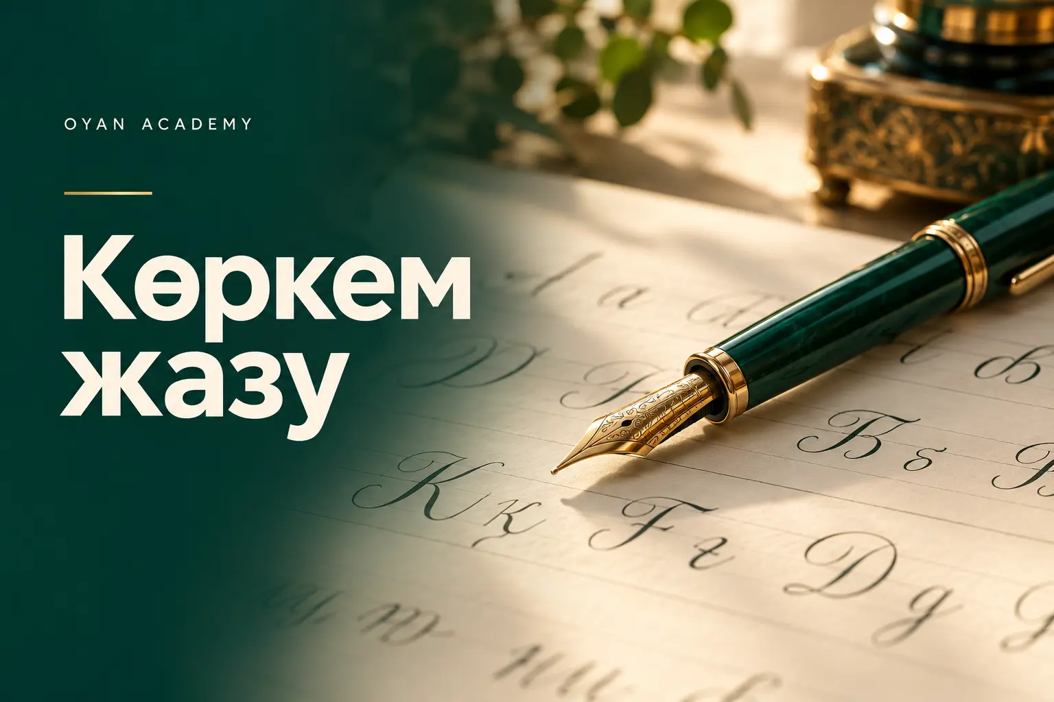 Көркем жазу — курс баннері